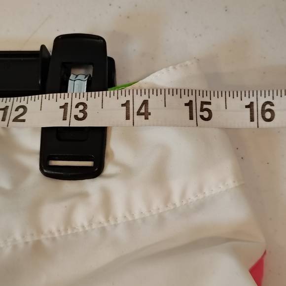 Y2K FOX racing Women’s Board Shorts Sz 3 White/Green/Pink Drawstring Vintage - Picture 6 of 9